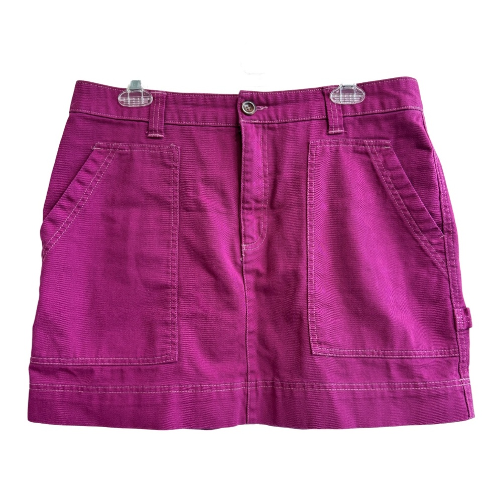 Old Navy Berry Magenta Utility Mini Skirt Size 12